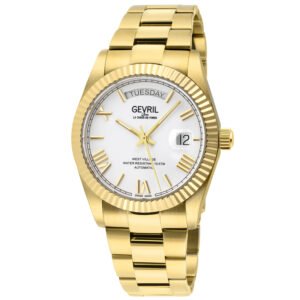 Gevril West Village White Dial Men's Watch 48952B