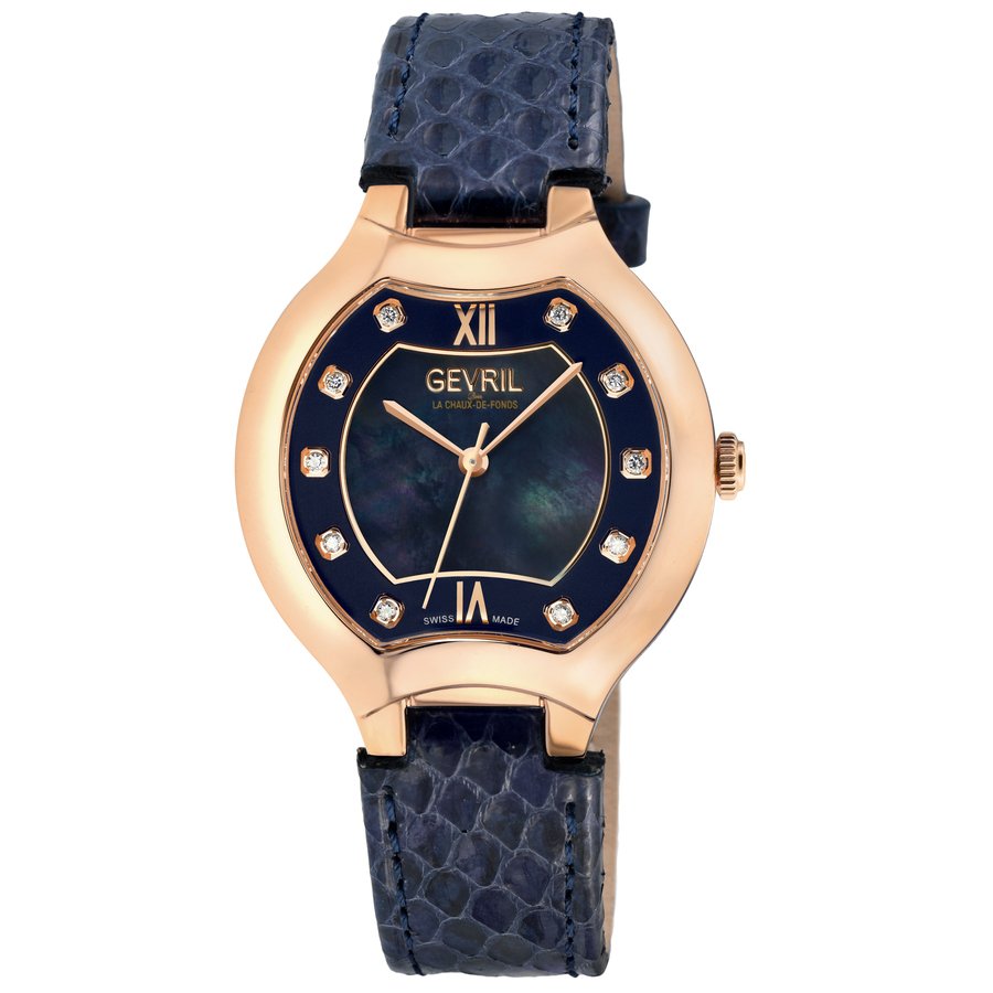 Gevril Lugano Mother of Pearl Dial Ladies Watch 11053