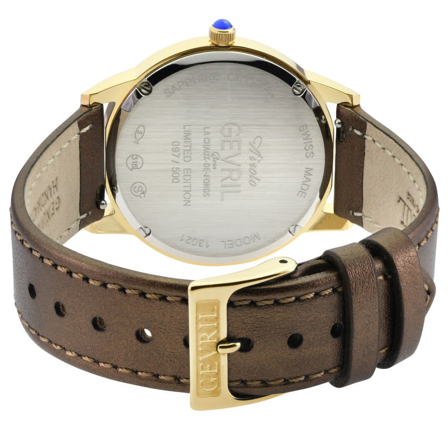 Gevril Airolo Diamond Mother of Pearl Dial Ladies Watch 13021 - Image 2