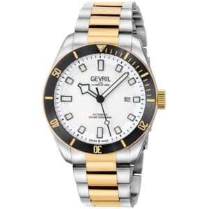 Gevril Yorkville White Dial Men's Watch 48615B