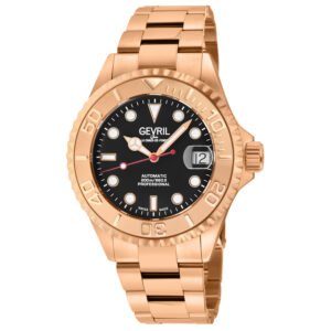 Gevril Wall Street Automatic Black Dial Men's Watch 4757B