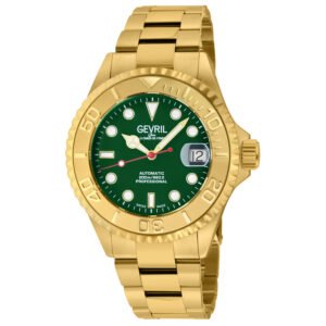 Gevril Wall Street Automatic Green Dial Men's Watch 4758B