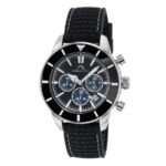 Porsamo Bleu Brandon Chronograph Quartz Black Dial Men's Watch 1013ABRR