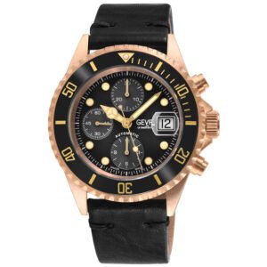 Gevril Wallstreet Chronograph Black Dial Men's Watch 4167