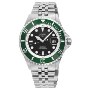 Gevril Wall street Automatic Black Dial Men's Watch 41852B