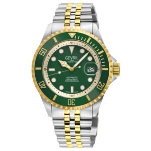 Gevril Wall street Automatic Green Dial Men's Watch 41857B