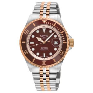 Gevril Wall street Automatic Brown Dial Men's Watch 41858B
