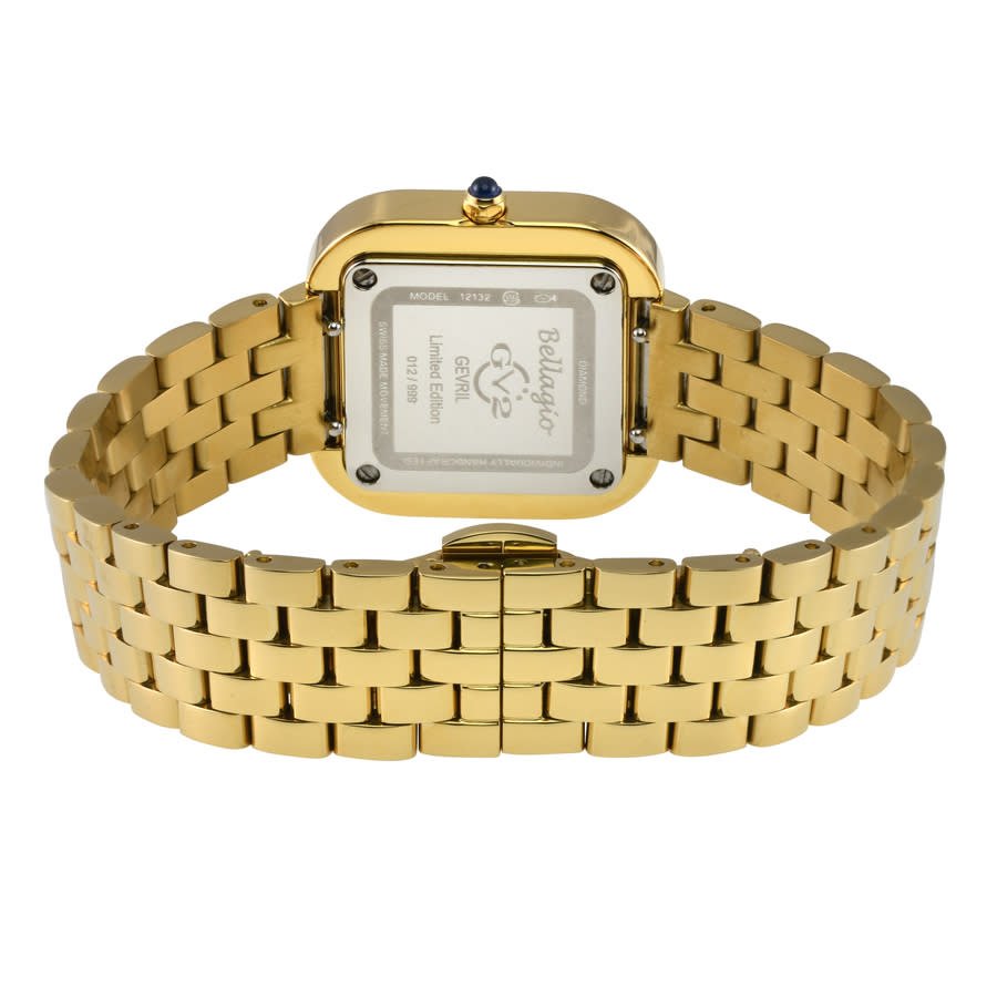 GV2 by Gevril Bellagio Quartz White Dial Ladies Watch 12132B
