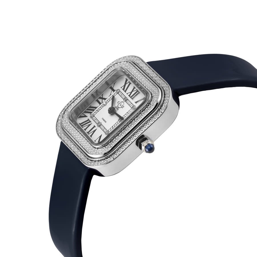 GV2 by Gevril Bellagio Quartz White Dial Ladies Watch 12130 - Image 3
