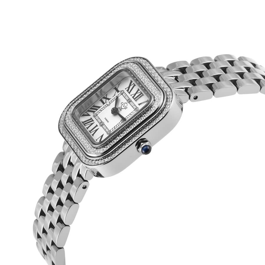 GV2 by Gevril Bellagio Quartz White Dial Ladies Watch 12130B - Image 2
