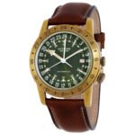 Glycine Airman Vintage The Chief GMT Automatic Green Dial Men's Watch GL0307