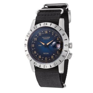 Glycine Airman Vintage Noon Purist Automatic Blue Dial Unisex Watch GL0477