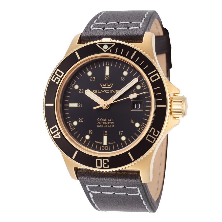 Glycine Combat Sub Automatic Charcoal Dial Men's Watch GL0424