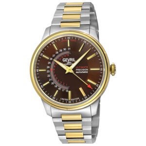 Gevril Guggenheim Automatic Brown Dial Men's Watch 49206B