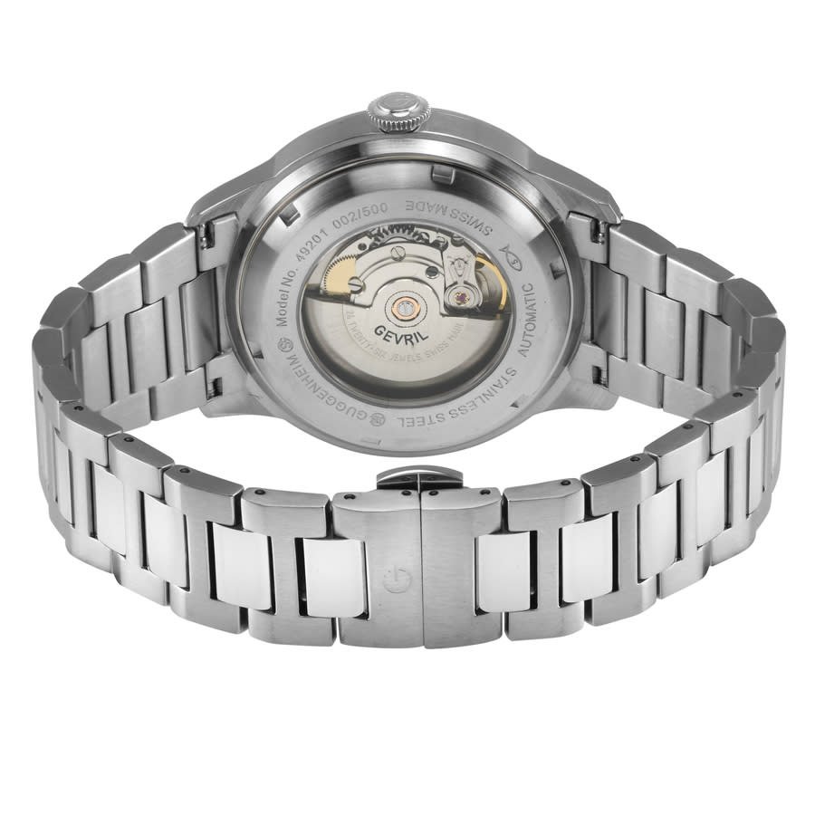 Gevril Guggenheim Automatic Black Dial Men's Watch 49200B - Image 3