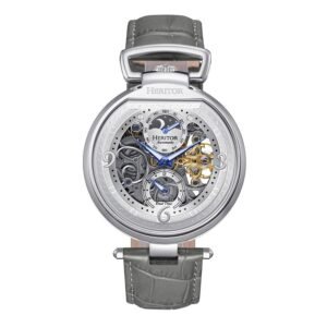 Heritor Lincoln Automatic Moon Phase Silver Dial Men's Watch HERHS3602