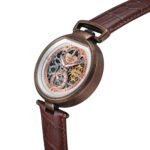 Heritor Lincoln Automatic Moon Phase Rose Gold Dial Men's Watch HERHS3605
