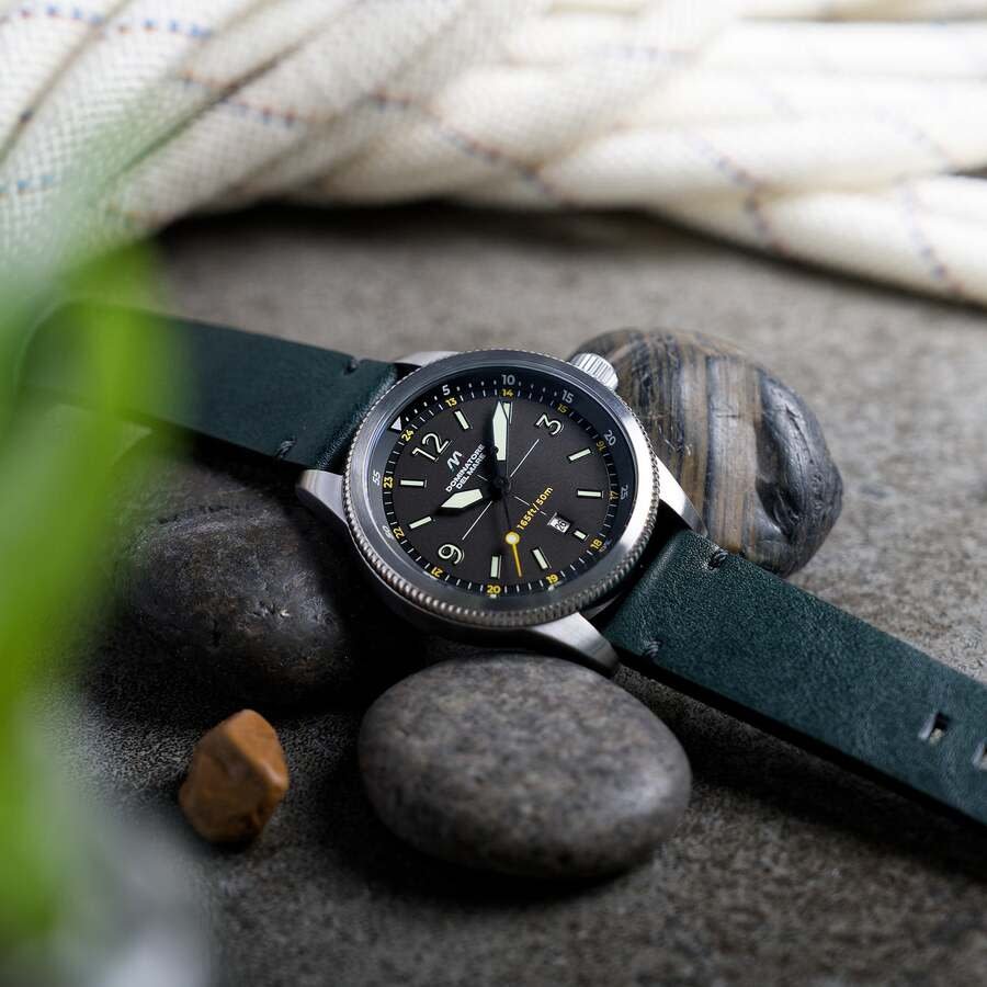 Dominatore Del Mare Aviatore Quartz Green Dial Men's Watch DD-8021-07 - Image 2