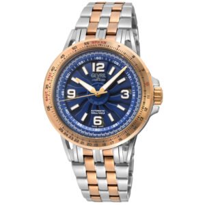 Gevril Wind Master Automatic Blue Dial Men's Watch 49302B