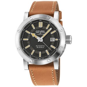 Gevril Flat Iron Automatic Black Dial Men's Watch 43700