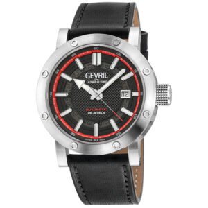 Gevril Flat Iron Automatic Black Dial Men's Watch 43702