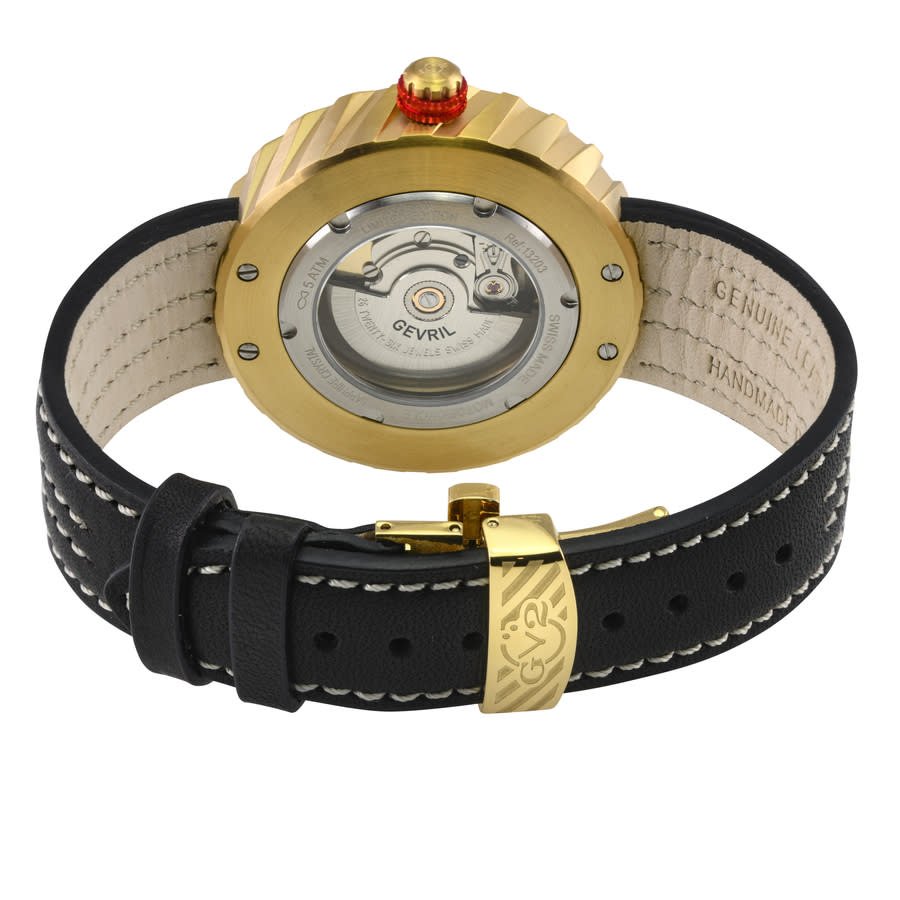 GV2 by Gevril Motorcycle Black Dial Men's Watch 13203 - Image 3