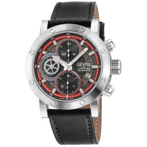 Gevril Flat Iron Chronograph Automatic Grey Dial Men's Watch 43710