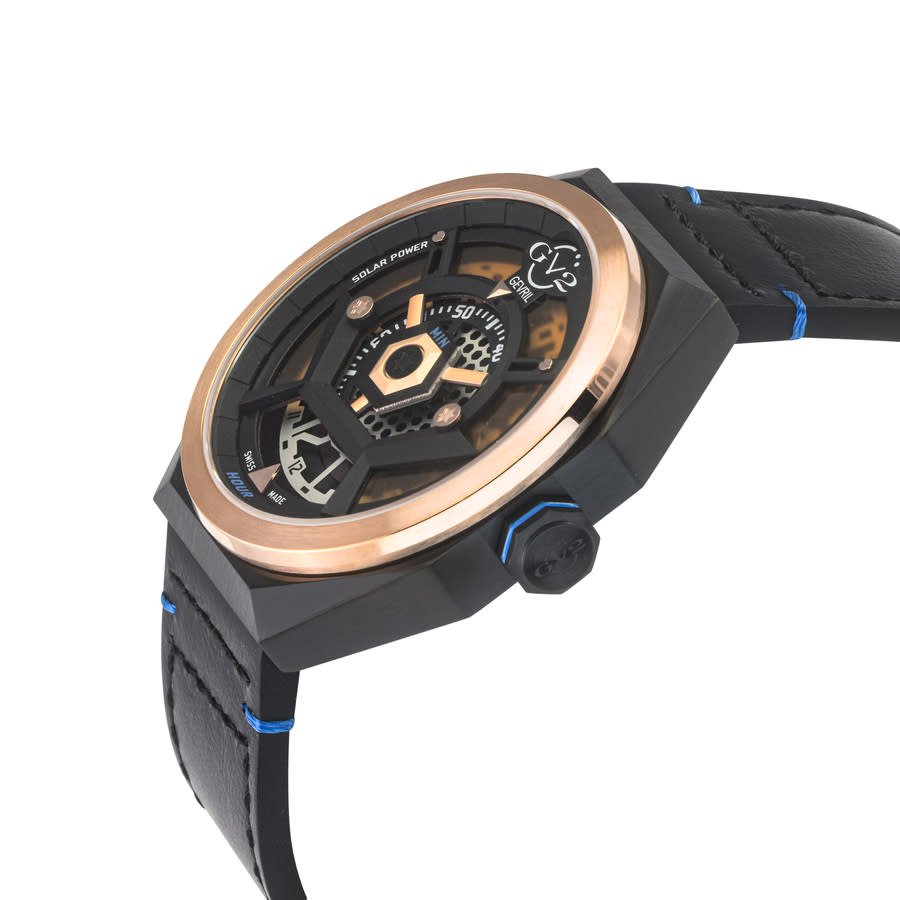 GV2 by Gevril Stella Solare Orange Dial Men's Watch 43802 - Image 3