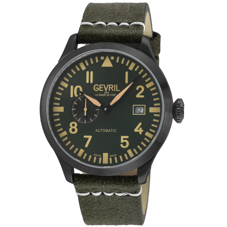 Gevril Vaughn Automatic Green Dial Men's Watch 43516