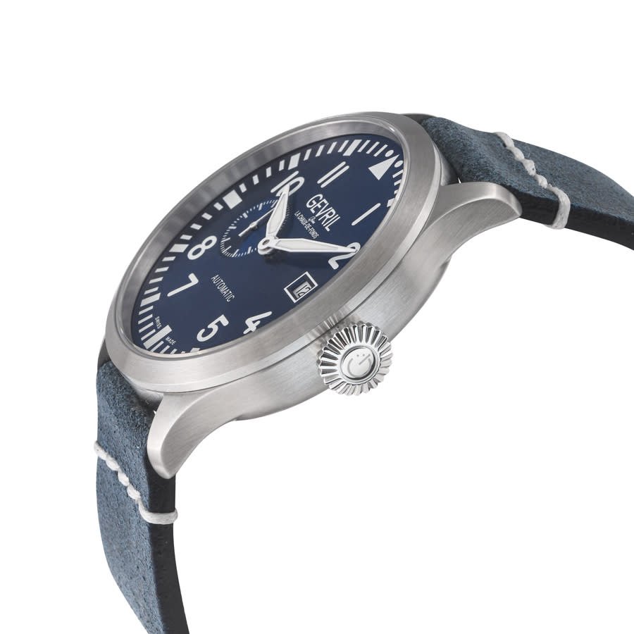 Gevril Vaughn Automatic Blue Dial Men's Watch 43513 - Image 3