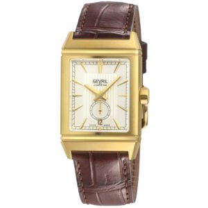 Gevril Time Square Automatic White Dial Men's Watch 49702