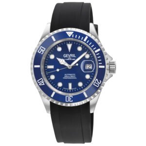 Gevril Wall Street Automatic Blue Dial Men's Watch 4851R