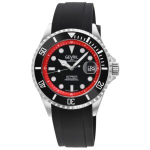 Gevril Wall Street Automatic Black Dial Men's Watch 41853R