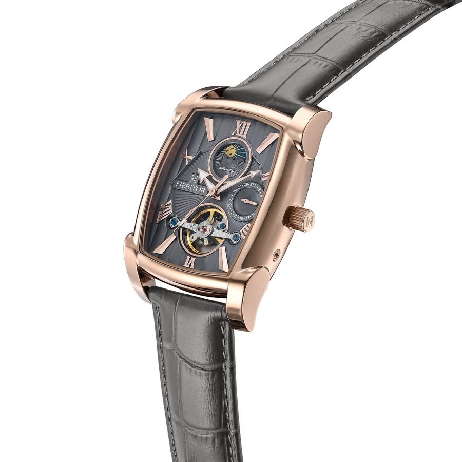 Heritor Valentin Automatic Grey Dial Men's Watch HERHS4406 - Image 3