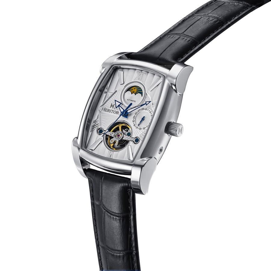 Heritor Valentin Automatic Silver Dial Men's Watch HERHS4402 - Image 3