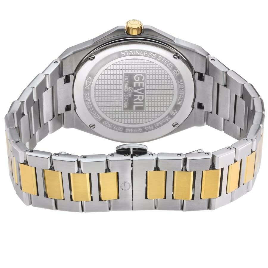 Gevril Montauk Quartz White Dial Men's Watch 49904B - Image 2