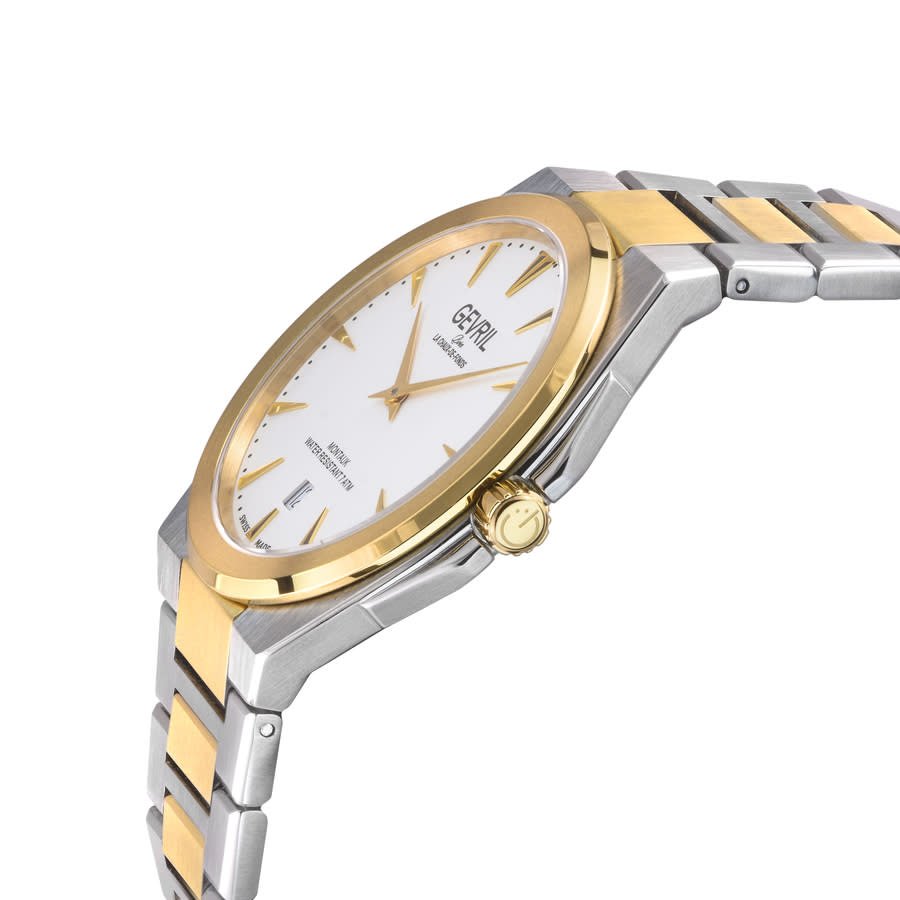 Gevril Montauk Quartz White Dial Men's Watch 49904B - Image 3