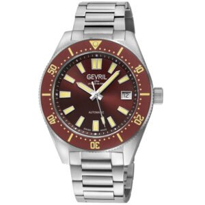 Gevril Mariner Row Automatic Brown Dial Men's Watch 46904B