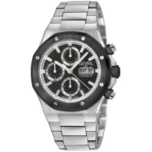 Gevril Kingsgate Chronograph Automatic Black Dial Men's Watch 47903B