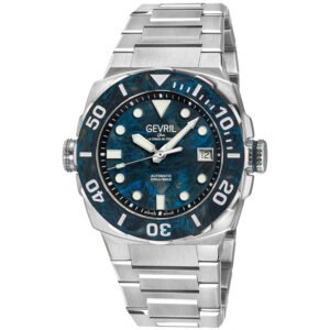 Gevril Fortuna Automatic Blue Dial Men's Watch 47400B