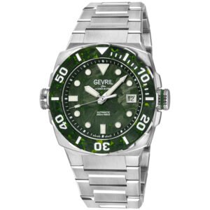 Gevril Fortuna Automatic Green Dial Men's Watch 47402B