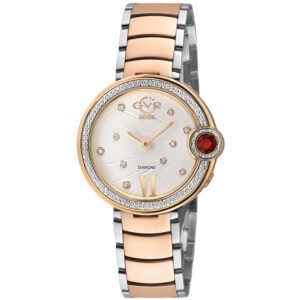 GV2 by Gevril Perugia Quartz White Dial Ladies Watch 14704B