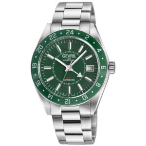 Gevril Belmont GMT Automatic Green Dial Men's Watch 42202B