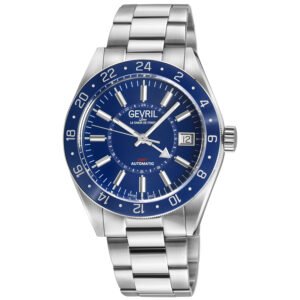 Gevril Belmont GMT Automatic Blue Dial Men's Watch 42201B