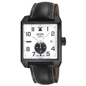 Gevril Herald Square Automatic White Dial Men's Watch 44721