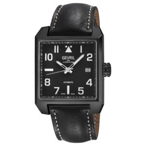 Gevril Herald Square Automatic Black Dial Men's Watch 44712