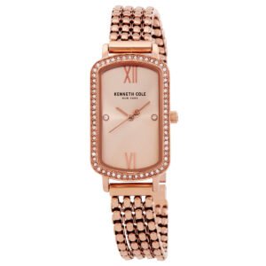 Kenneth Cole New York Quartz Crystal Rose Gold Dial Ladies Watch KCWLG0065801