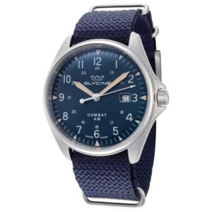 Glycine Combat 6 Vintage Automatic Blue Dial Men's Watch GL0457