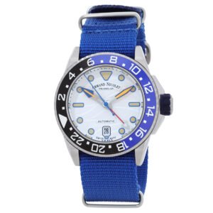 Armand Nicolet JSH GMT Automatic Silver Dial Batman Bezel Men's Watch A487RGU-AU-BN22481AAUU