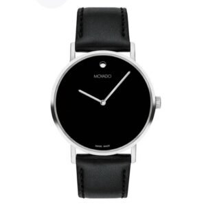 Movado Signature Quartz Black Dial Ladies Watch 0607943